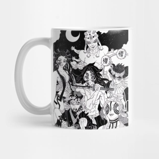 Upper Moon Demon Kokushibo Doma Akaza Hantengu Nakime Sekido Karaku